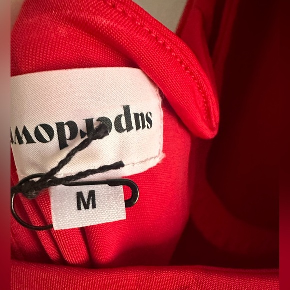 Superdown Darvey Strappy Back Mini Dress in Red Sz M - Picture 5 of 5